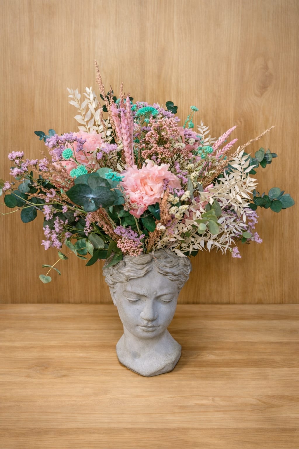 Cabeza floral preservada